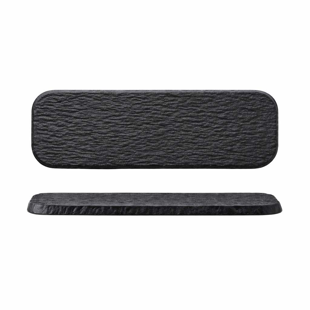 Frosted Stone Texture Rectangular Ceramic Plate