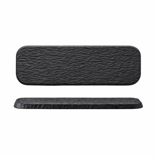 Frosted Stone Texture Rectangular Ceramic Plate