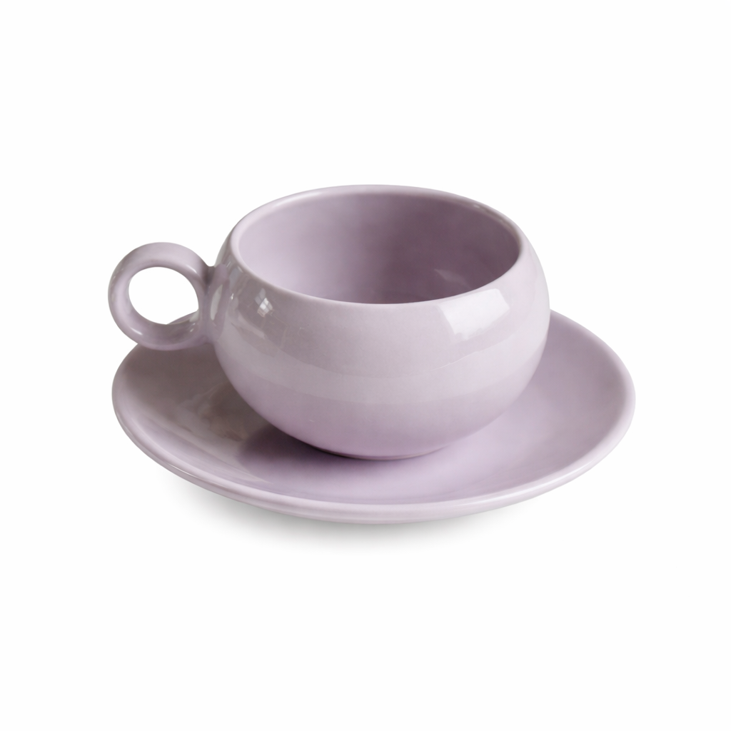 Nordic Ceramic Coffee Cup & Saucer Set
