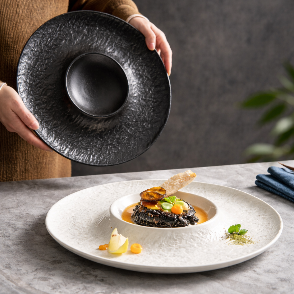 Volcanic Stone Ceramic Plate