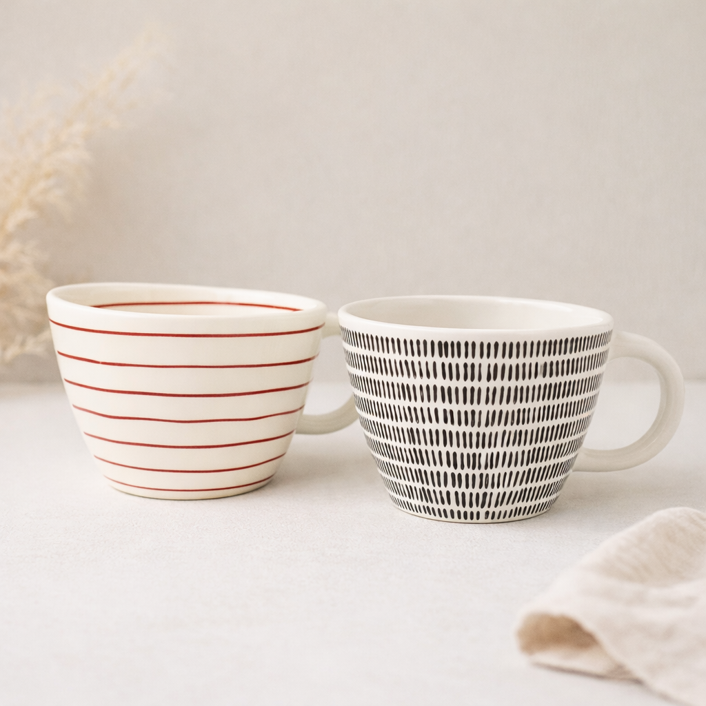 Hand-Painted Ceramic Coffee Mug