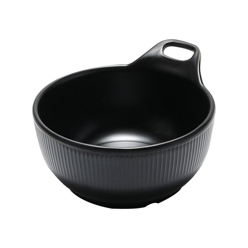 Matte Melamine Single Handle Bowl